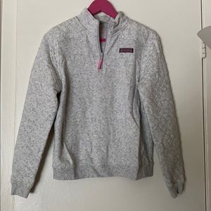 Vineyard Vines grey quilted shep shirt